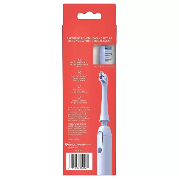 imageColgate hum Replacement Heads hum Toothbrush Heads with Floss Tip Bristles for Smart Toothbrush Blue 2 PackBlue
