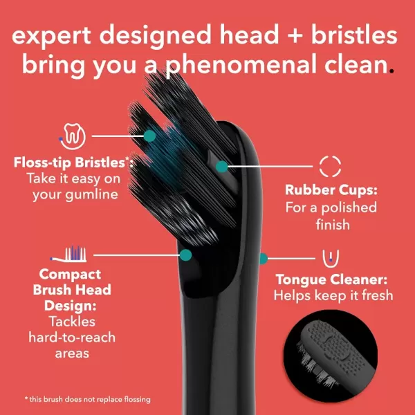 imageColgate hum Smart Electric Toothbrush Kit Rechargeable Sonic Toothbrush with Travel Case ampamp Bonus Refill Head BlueAmazon Exclusive Black