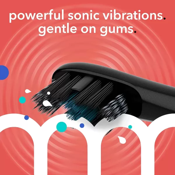 imageColgate hum Smart Electric Toothbrush Kit Rechargeable Sonic Toothbrush with Travel Case ampamp Bonus Refill Head BlueAmazon Exclusive Black