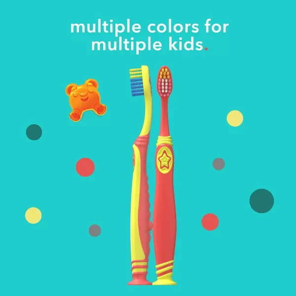 imageColgate hum Smart Manual Kids Toothbrush hum Kids Toothbrush With Phone Stand App Makes Brushing Fun ChildSize Brush Head With Extra Soft Bristles CoralCoral
