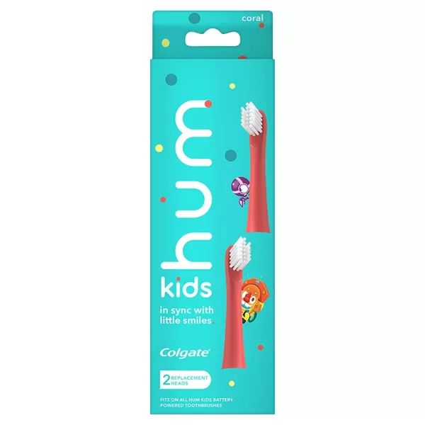 imageHum by Colgate Kids Toothbrush Refill Heads Coral 2 PackCoral