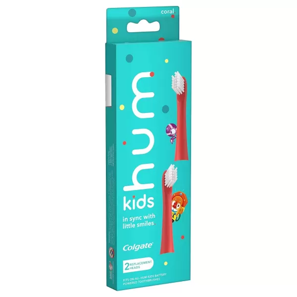 imageHum by Colgate Kids Toothbrush Refill Heads Coral 2 PackCoral