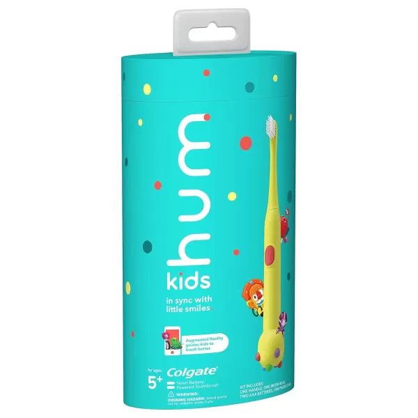 imageHum by Colgate Kids Toothbrush Refill Heads Coral 2 PackYellow