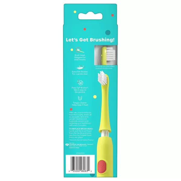 imageHum by Colgate Kids Toothbrush Refill Heads Coral 2 PackYellow