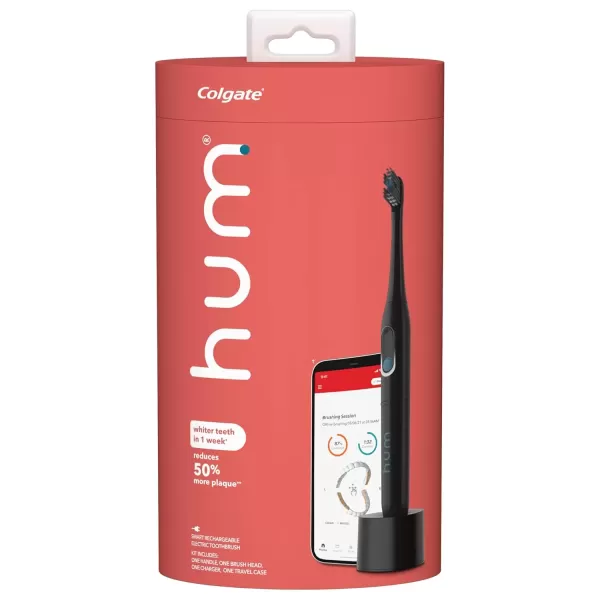 imagehum by Colgate Electric Toothbrush for Adults Rechargeable Smart Sonic Toothbrush PurpleBlack