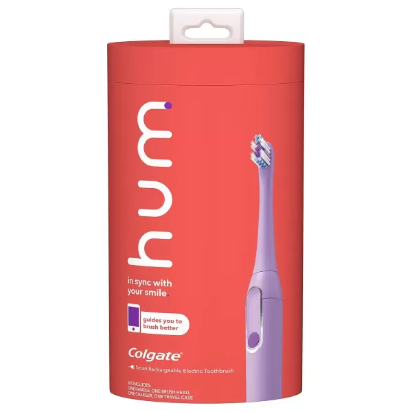 imagehum by Colgate Electric Toothbrush for Adults Rechargeable Smart Sonic Toothbrush PurplePurple
