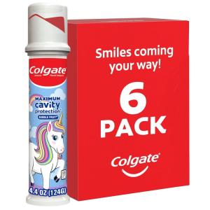 imageColgate Kids Unicorn Toothpaste Pump 44 Ounce 6 Pack
