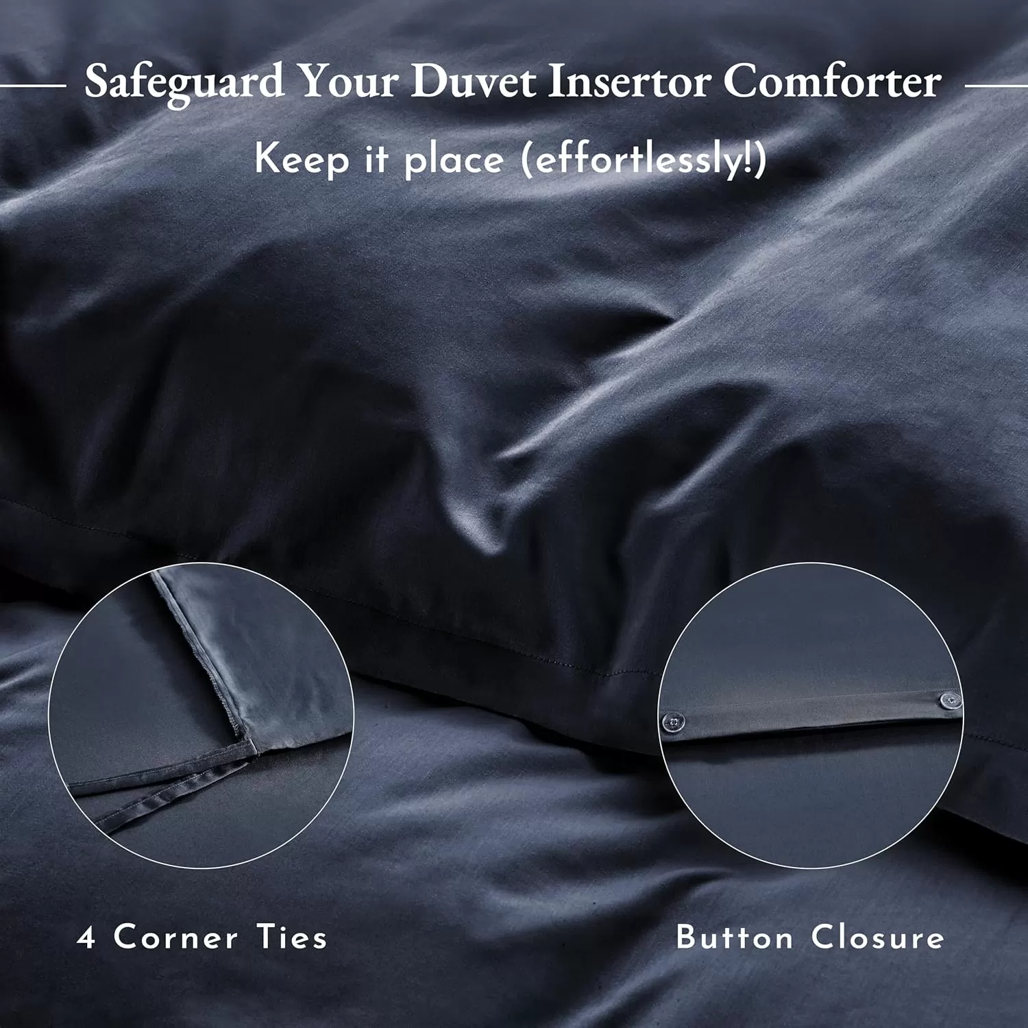imageCalifornia Design Den Bulk Pack of 8 King Size Duvet Covers Only  400 Thread Count 100 Cotton Sateen Case Includes 8 Duvet Covers White04 Indigo Dusty Blue