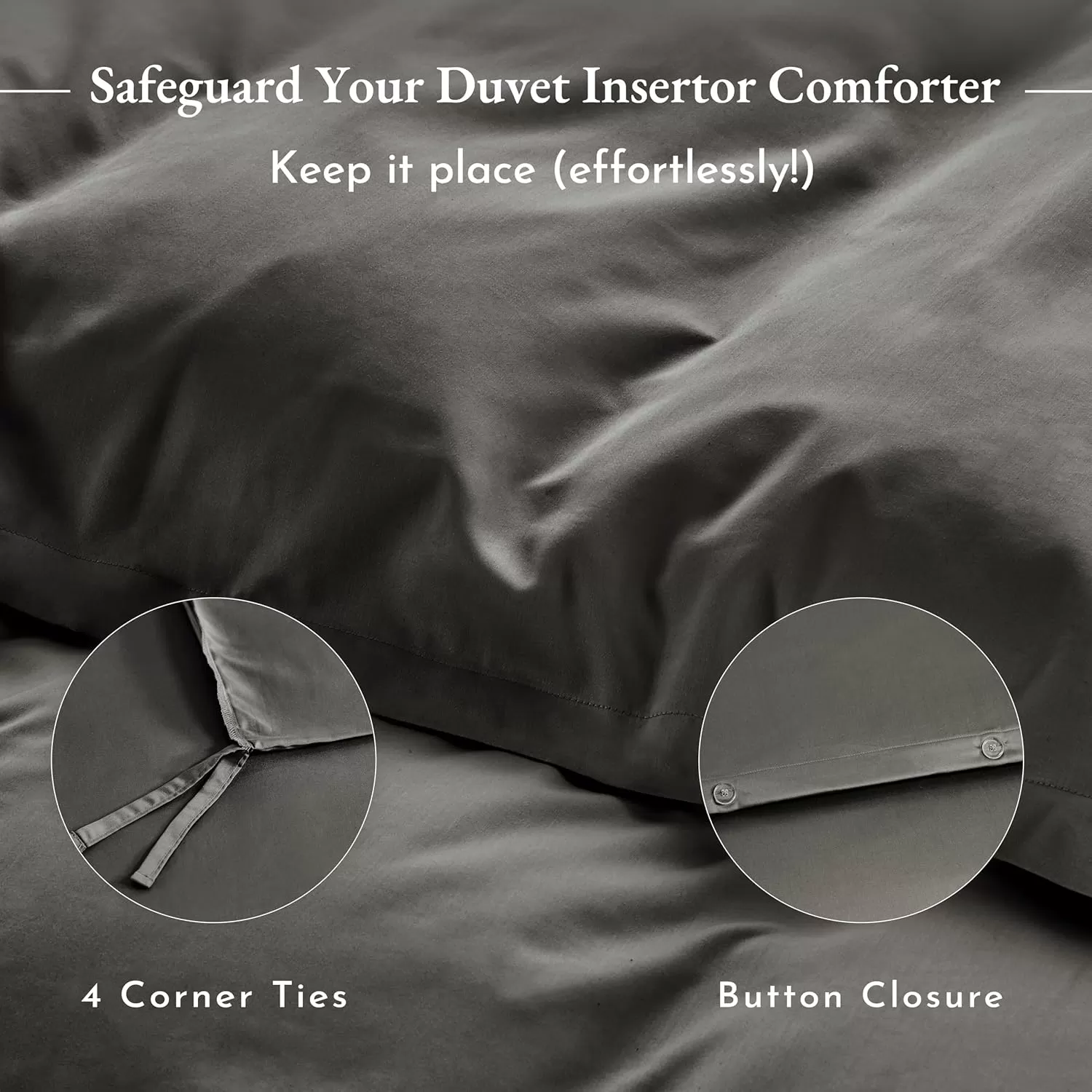 imageCalifornia Design Den Bulk Pack of 8 King Size Duvet Covers Only  400 Thread Count 100 Cotton Sateen Case Includes 8 Duvet Covers White05 Grey
