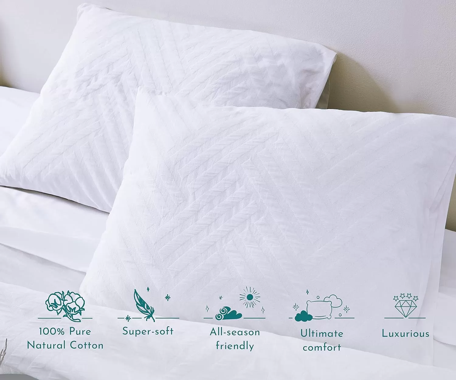 imageCalifornia Design Den Bulk Pack of 8 Queen Duvet Cover Sets  400 Thread Count 100 Cotton Sateen Case Includes 8 Duvet Covers and 16 Pillow Shams White07 White Geo Matelass
