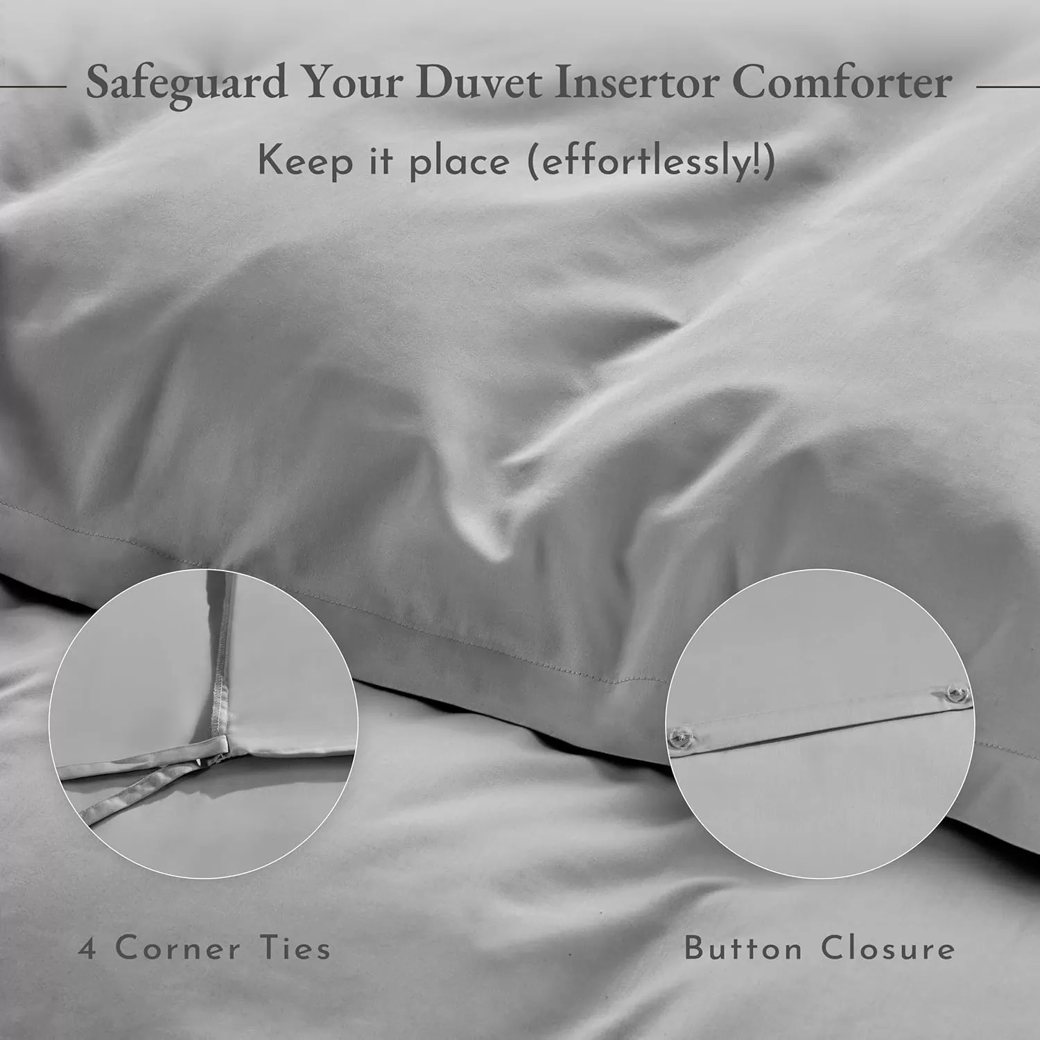 imageCalifornia Design Den Bulk Pack of 8 Queen Duvet Cover Sets  400 Thread Count 100 Cotton Sateen Case Includes 8 Duvet Covers and 16 Pillow Shams White03 Light Grey