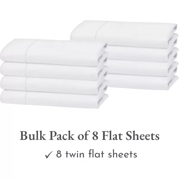 image100 Pure Cotton Flat Sheet  600 Thread Count Soft and Crisp Breathable Hotel Luxury Top Sheet Only Cooling Sheets Ultra Premium Sateen Weave Twin Bed Sheets 1 Piece Flat Sheet Bright White01  Bright White