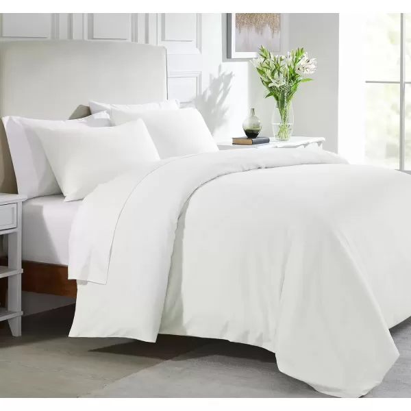 imageCalifornia Design Den Bulk Pack of 8 King Size Duvet Covers Only  400 Thread Count 100 Cotton Sateen Case Includes 8 Duvet Covers White02 Ivory