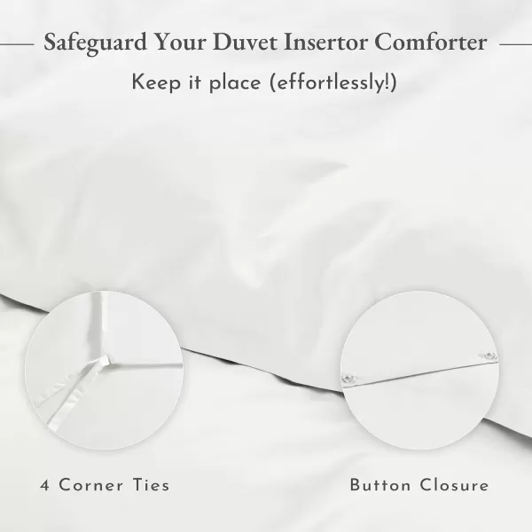 imageCalifornia Design Den Bulk Pack of 8 King Size Duvet Covers Only  400 Thread Count 100 Cotton Sateen Case Includes 8 Duvet Covers White02 Ivory