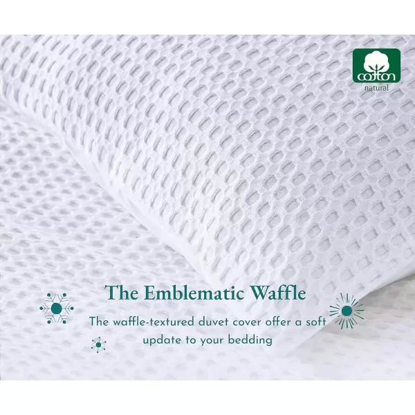 imageCalifornia Design Den Bulk Pack of 8 Queen Duvet Cover Sets  400 Thread Count 100 Cotton Sateen Case Includes 8 Duvet Covers and 16 Pillow Shams White06 White Waffle