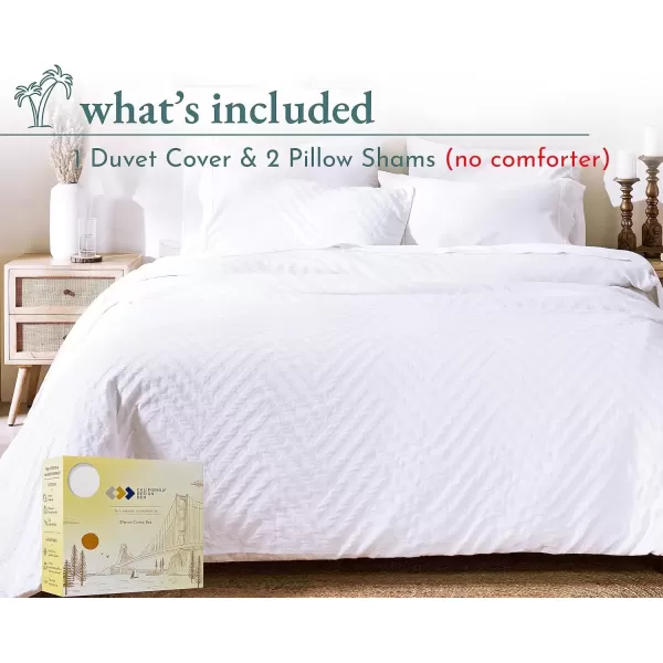 imageCalifornia Design Den Bulk Pack of 8 Queen Duvet Cover Sets  400 Thread Count 100 Cotton Sateen Case Includes 8 Duvet Covers and 16 Pillow Shams White07 White Geo Matelass