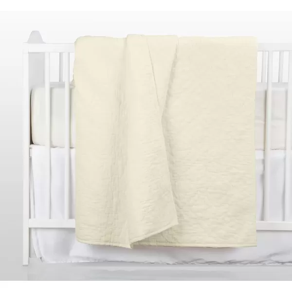 imageCalifornia Design Den HandQuilted Quilt Twin Size 100 Cotton Fabric 2 Piece Ivory Quilt Twin Set All Season Lightweight PreSoftened Diamond Pattern Creamy IvoryIvory