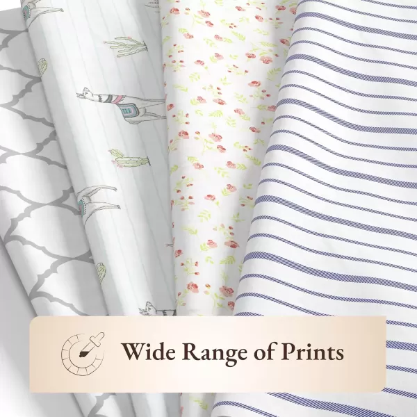 imageCalifornia Design Den 100 Organic Cotton Sheets for Queen Size Bed Deep Pockets Percale Sheets Queen GOTS Certified Soft Cooling Sheets Bed Sheets Queen Sheet Set White Sheets08  Llama Print
