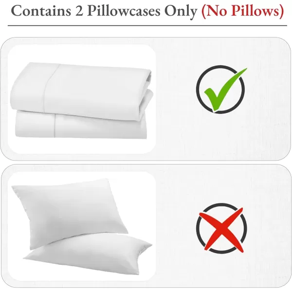 imageCalifornia Design Den Bulk Pack of 40 Piece StandardQueen Size Pillowcases  400 Thread Count 100 Cotton Sateen White03  White Antique