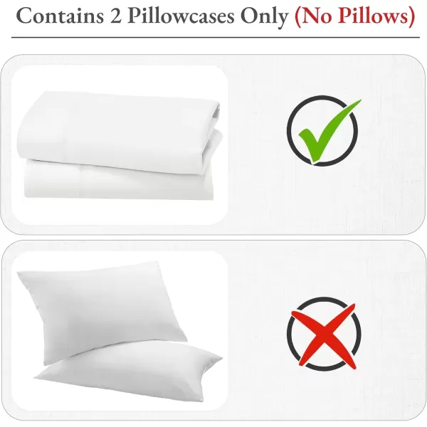 imageCalifornia Design Den Bulk Pack of 40 Piece StandardQueen Size Pillowcases  400 Thread Count 100 Cotton Sateen White04  Ivory