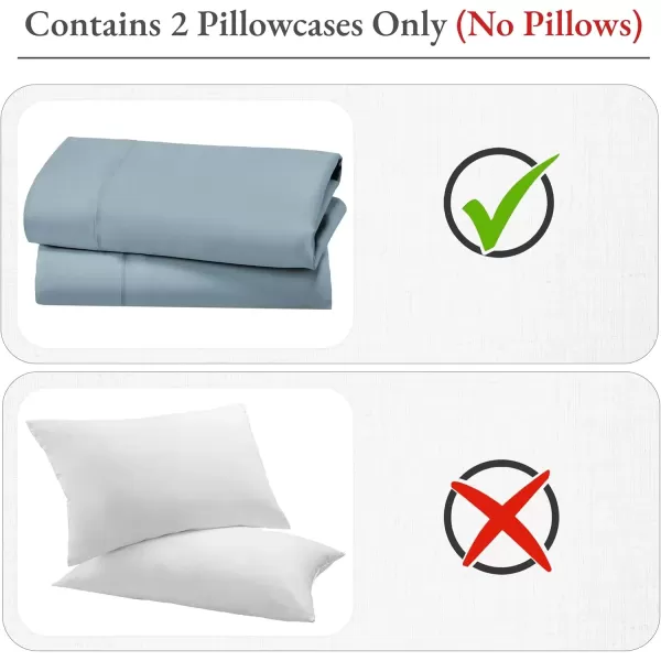 imageCalifornia Design Den Bulk Pack of 40 Piece StandardQueen Size Pillowcases  400 Thread Count 100 Cotton Sateen White11  Blue Sky