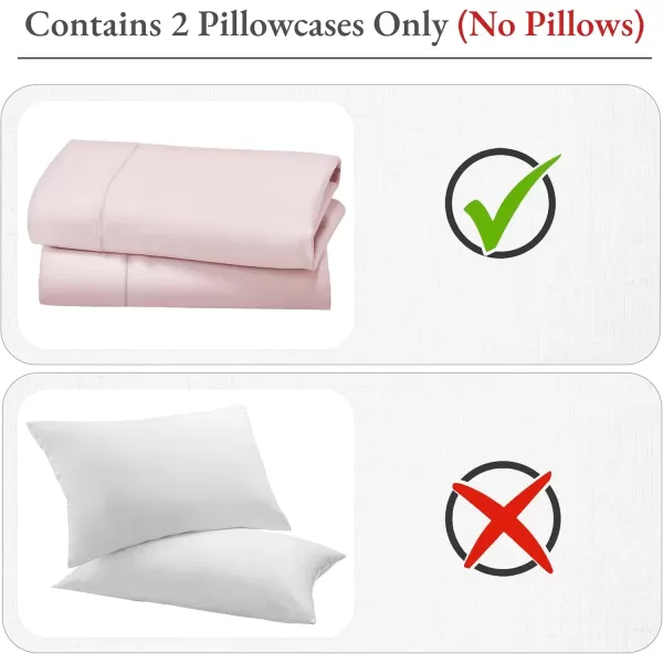 imageCalifornia Design Den Bulk Pack of 40 Piece StandardQueen Size Pillowcases  400 Thread Count 100 Cotton Sateen White17  Pink