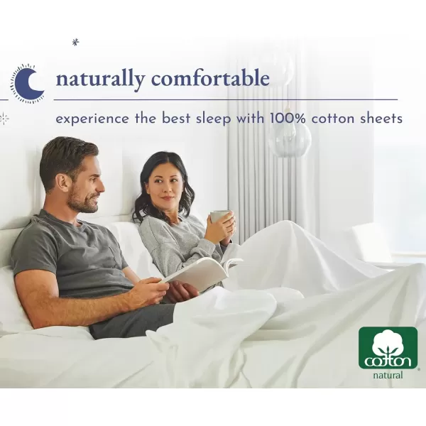 imageCalifornia Design Den Bulk Pack of 6 Full Size Sheet Sets  100 Cotton Sateen Deep Pocket Case Includes 6 Flat Sheets 6 Fitted Sheets and 12 Pillowcases White01  Bright White