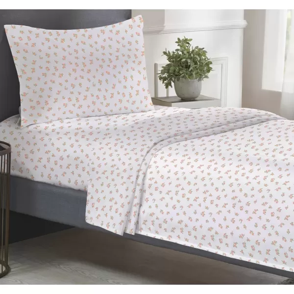 imageCalifornia Design Den Bulk Pack of 6 Full Size Sheet Sets  100 Cotton Sateen Deep Pocket Case Includes 6 Flat Sheets 6 Fitted Sheets and 12 Pillowcases White14  Chic Floral Print