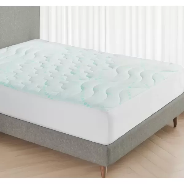 imageCalifornia Design Den Queen Mattress Topper Thick Cooling Pillow Top Mattress Topper Queen for Restful Sleep 900 GSM Fill Breathable ampamp Gentle on SkinFull
