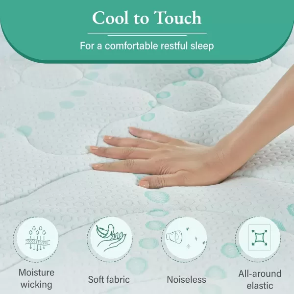 imageCalifornia Design Den Queen Mattress Topper Thick Cooling Pillow Top Mattress Topper Queen for Restful Sleep 900 GSM Fill Breathable ampamp Gentle on SkinQueen
