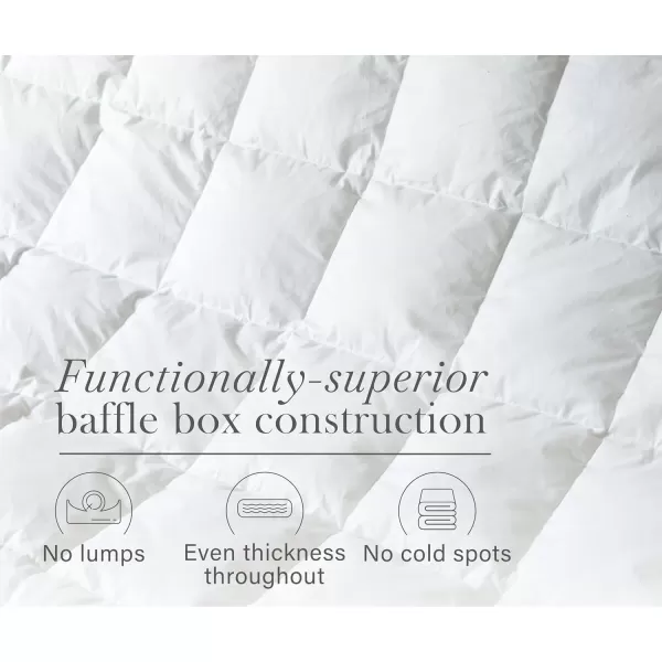 imageCalifornia Design Den Queen Size Comforter Duvet Insert  Cozy Luxury Down Alternative Quilted Extra Fluffy Soft and Cooling Machine Washable with Corner Tabs  WhiteNatural Down
