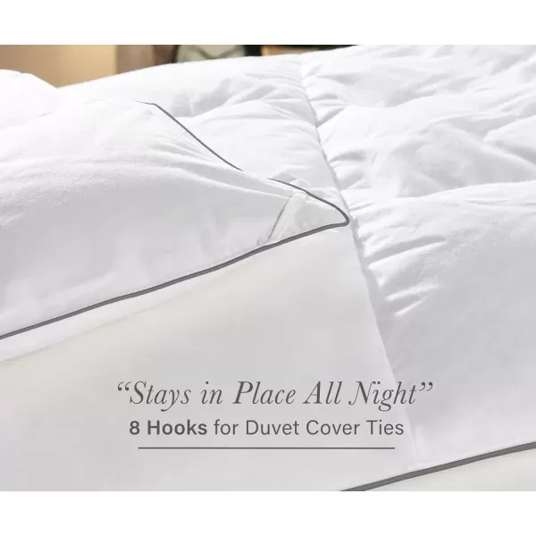 imageCalifornia Design Den Queen Size Comforter Duvet Insert  Cozy Luxury Down Alternative Quilted Extra Fluffy Soft and Cooling Machine Washable with Corner Tabs  WhiteDown Alternative