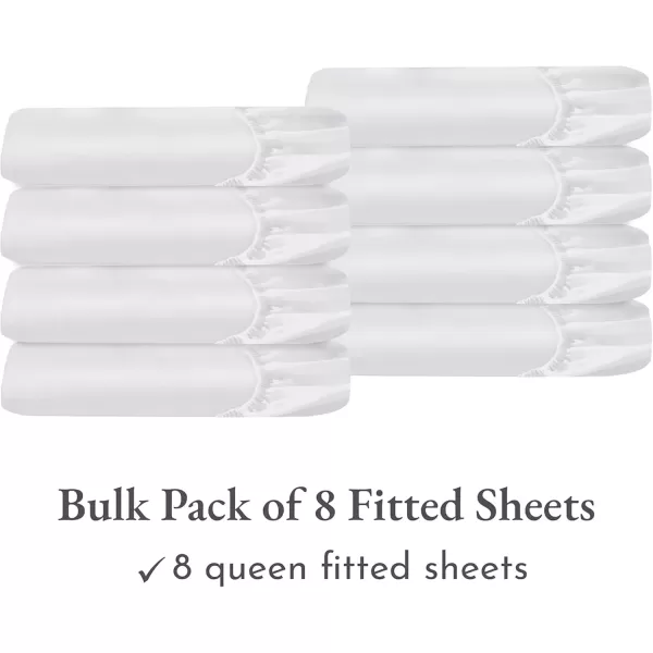 imageLuxuriously Soft Twin Fitted Sheet 600 Thread Count Cooling Sheets Sateen Weave 100 Cotton Sheets NoPop Elastic For Snug Fit Deep Pocket Bottom Sheet With Head ampamp Foot Tag Bright White01  Bright White