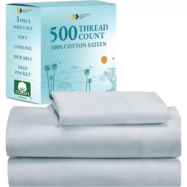 imageLuxury Split King Adjustable Bedsheets Set Soft 100 Cotton 500 Thread Count Snug Fit Includes TwinXL Fitted Sheets Beats Egyptian Quality Claims Split King Fresh Navy Blue08  Light Blue
