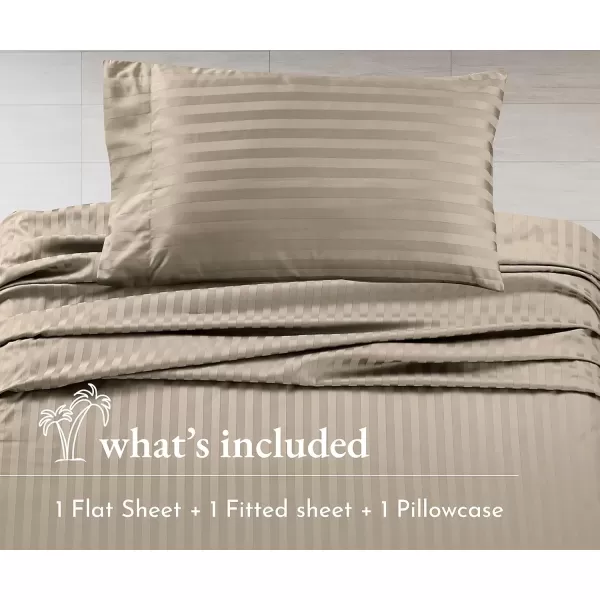 imageLuxury Split King Adjustable Bedsheets Set Soft 100 Cotton 500 Thread Count Snug Fit Includes TwinXL Fitted Sheets Beats Egyptian Quality Claims Split King Fresh Navy Blue15  Khaki Striped