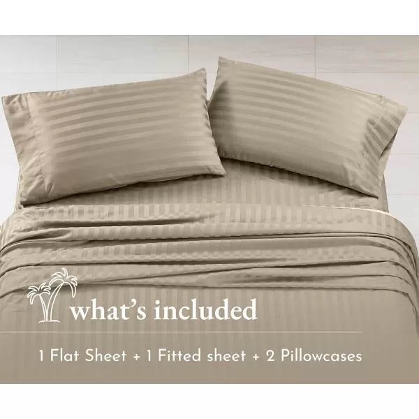 imageLuxury Split King Adjustable Bedsheets Set Soft 100 Cotton 500 Thread Count Snug Fit Includes TwinXL Fitted Sheets Beats Egyptian Quality Claims Split King Fresh Navy Blue15  Khaki Striped