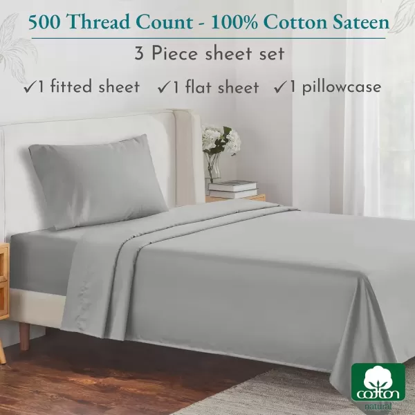imageLuxury Split King Adjustable Bedsheets Set Soft 100 Cotton 500 Thread Count Snug Fit Includes TwinXL Fitted Sheets Beats Egyptian Quality Claims Split King Fresh Navy Blue03  Light Grey