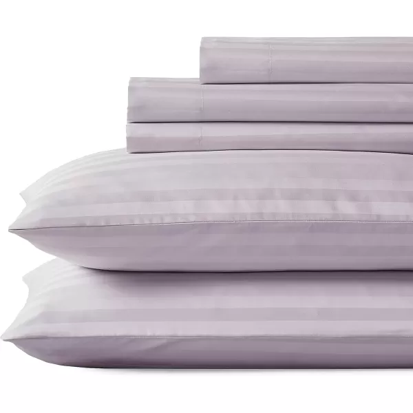 imageLuxury Split King Adjustable Bedsheets Set Soft 100 Cotton 500 Thread Count Snug Fit Includes TwinXL Fitted Sheets Beats Egyptian Quality Claims Split King Fresh Navy Blue16  Lavendar Striped