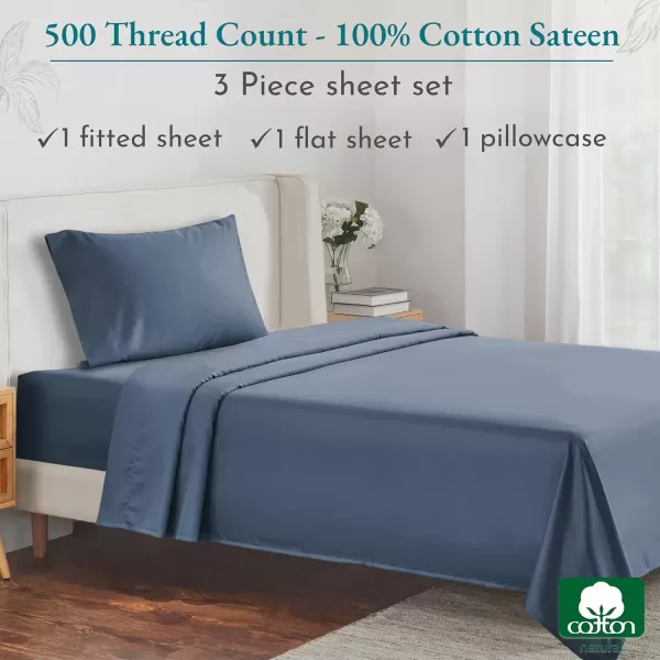 imageLuxury Split King Adjustable Bedsheets Set Soft 100 Cotton 500 Thread Count Snug Fit Includes TwinXL Fitted Sheets Beats Egyptian Quality Claims Split King Fresh Navy Blue12  Navy Blue