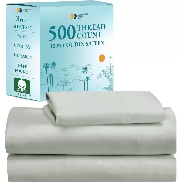 imageLuxury Split King Adjustable Bedsheets Set Soft 100 Cotton 500 Thread Count Snug Fit Includes TwinXL Fitted Sheets Beats Egyptian Quality Claims Split King Fresh Navy Blue07  Silver Sage