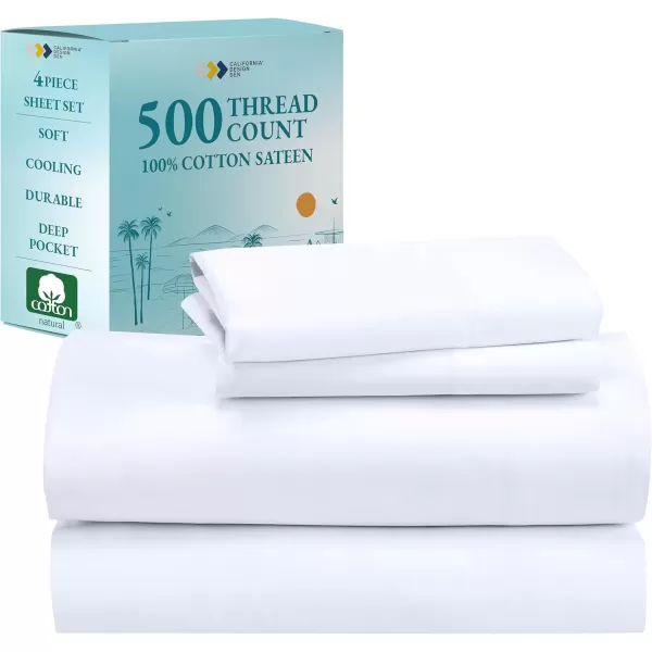 imageLuxury Split King Adjustable Bedsheets Set Soft 100 Cotton 500 Thread Count Snug Fit Includes TwinXL Fitted Sheets Beats Egyptian Quality Claims Split King Fresh Navy Blue01  White