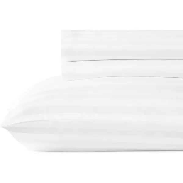 imageLuxury Split King Adjustable Bedsheets Set Soft 100 Cotton 500 Thread Count Snug Fit Includes TwinXL Fitted Sheets Beats Egyptian Quality Claims Split King Fresh Navy Blue02  White Striped