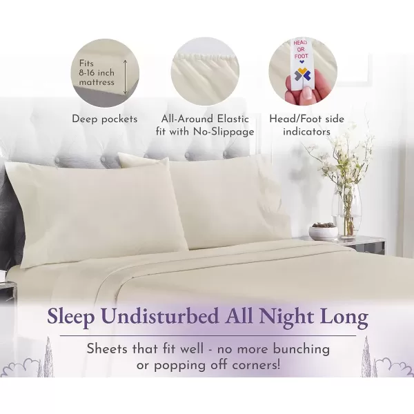 imageCalifornia Design Den 1000 Thread Count Cal King Cotton Sheets Set Winner Architectural Digest Best Sheet Luxury 100 Cotton Sateen Bed Sheets Softer Than Egyptian Cotton WhiteIvory