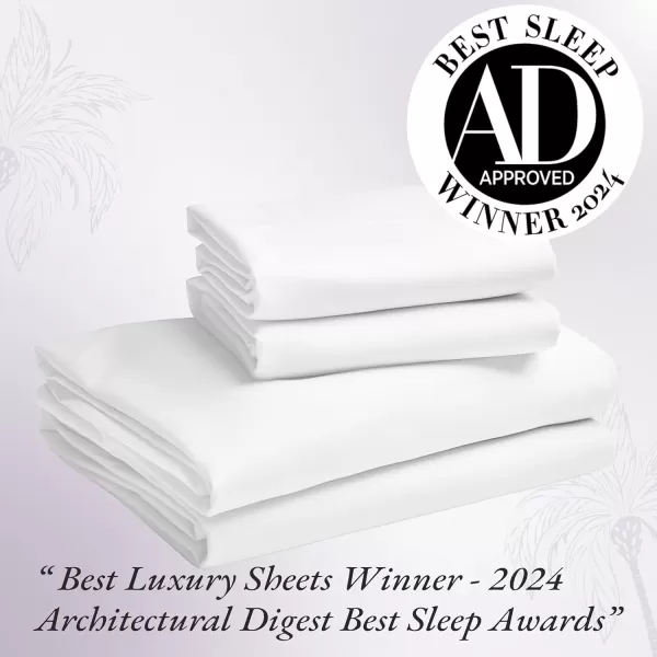 imageCalifornia Design Den 1000 Thread Count Cal King Cotton Sheets Set Winner Architectural Digest Best Sheet Luxury 100 Cotton Sateen Bed Sheets Softer Than Egyptian Cotton WhiteBlue