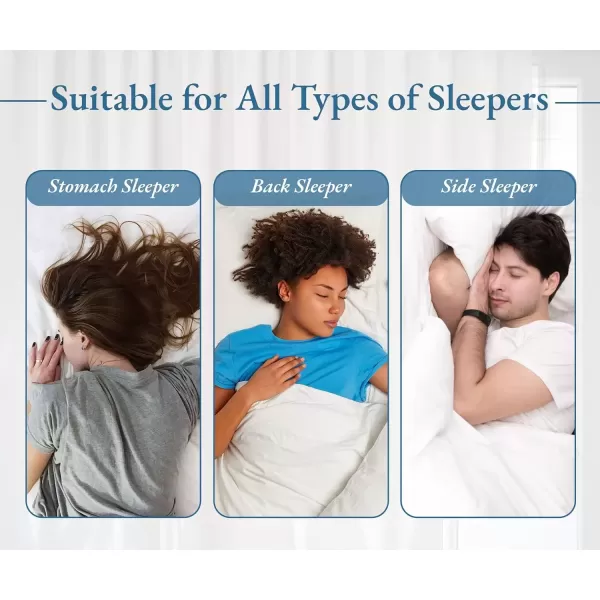 imageCalifornia Design Den 2Pack Bed Pillows Standard Size Set of 2 for Sleeping Cooling Luxury Hotel Pillows for Back Stomach or Side SleepersKing