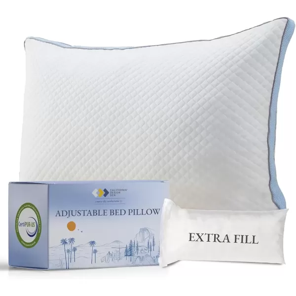 imageCalifornia Design Den 2Pack Bed Pillows Standard Size Set of 2 for Sleeping Cooling Luxury Hotel Pillows for Back Stomach or Side SleepersStandard  Queen