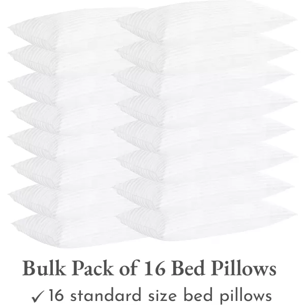 imageCalifornia Design Den 2Pack Bed Pillows Standard Size Set of 2 for Sleeping Cooling Luxury Hotel Pillows for Back Stomach or Side SleepersStandard