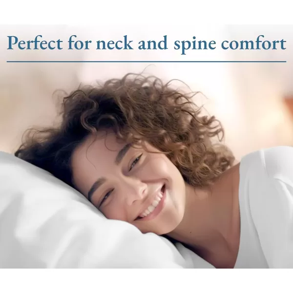 imageCalifornia Design Den 2Pack Bed Pillows Standard Size Set of 2 for Sleeping Cooling Luxury Hotel Pillows for Back Stomach or Side SleepersStandard