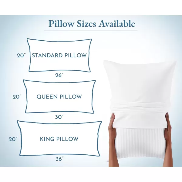 imageCalifornia Design Den 2Pack Bed Pillows Standard Size Set of 2 for Sleeping Cooling Luxury Hotel Pillows for Back Stomach or Side SleepersStandard
