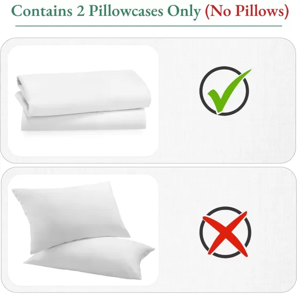 imageCalifornia Design Den Bulk Pack of 40 Piece StandardQueen Size Pillowcases  600 Thread Count 100 Cotton Sateen White01  Bright White